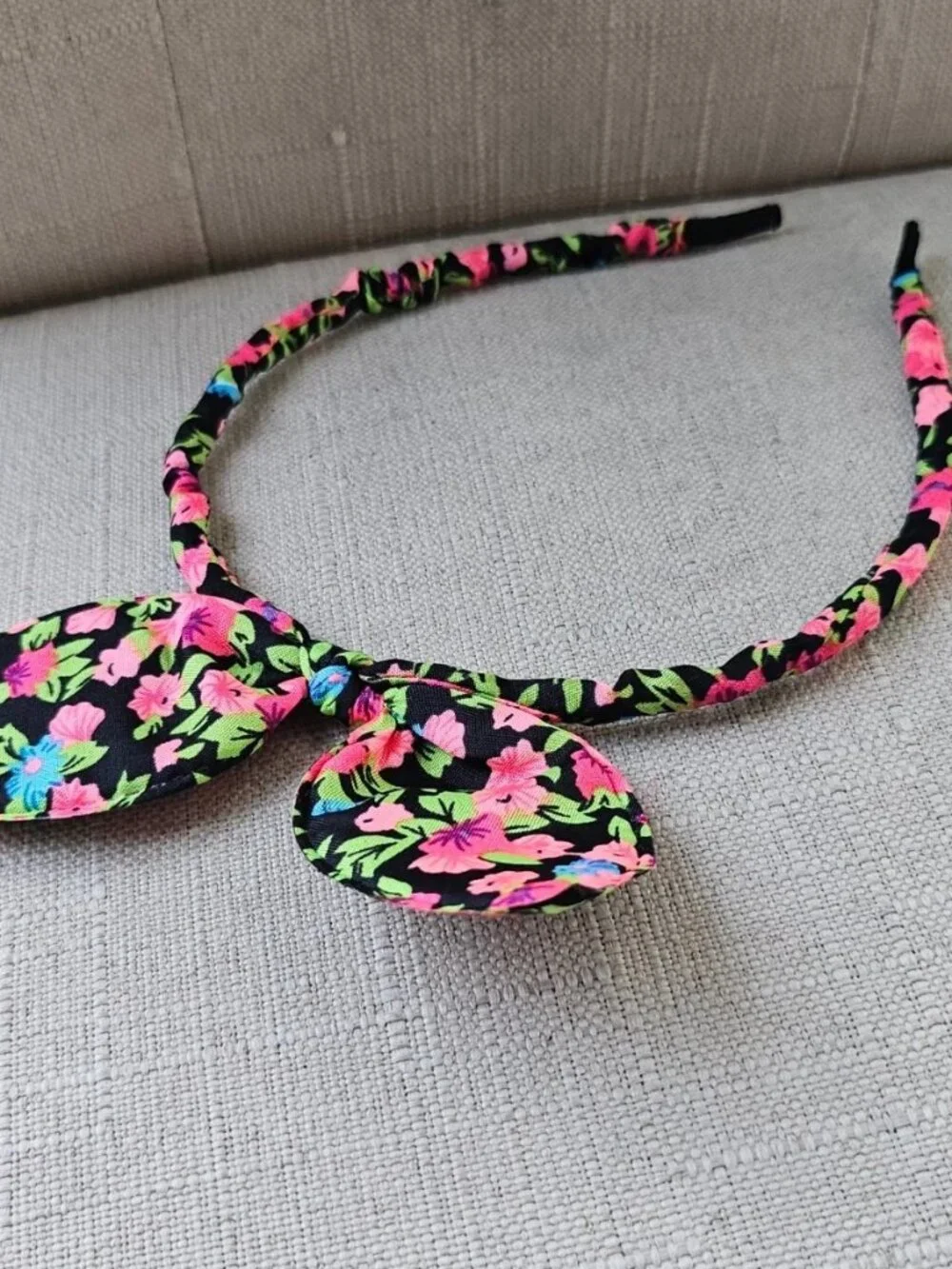 Floral Bunny Ear Headband Girls Hair Accessories Fashion Accessories Headband